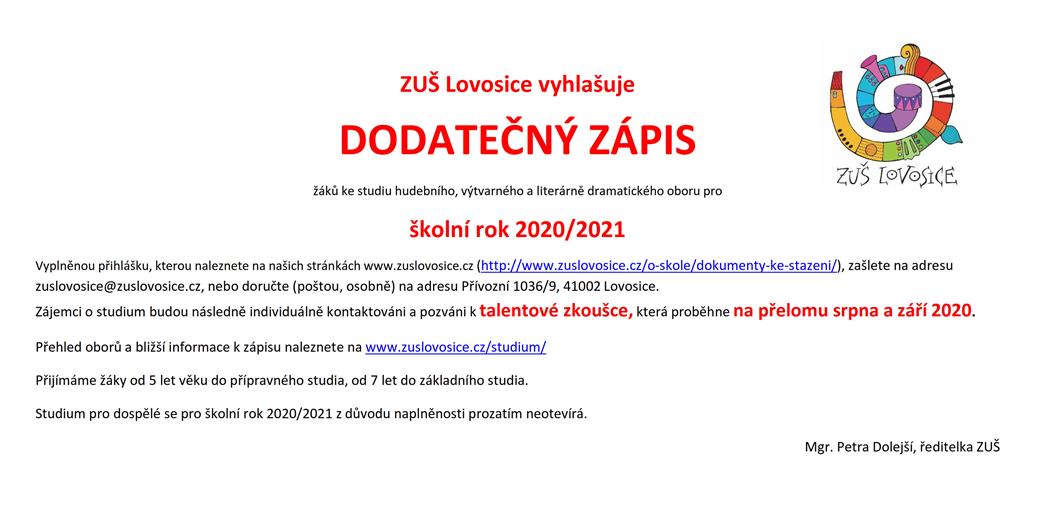 Dodatečný zápis